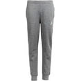 thumbnail image 1 of Nike Jumpman Boy's Tapered Logo Fleece Joggers Heather Grey, Medium, 1 of 2