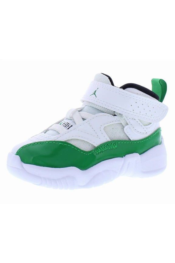 Jumpman Two Trey Infant/Toddler Shoes Size 6, Color: White/Lucky Green/Black