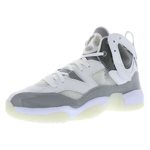 Nike Jumpman Two Trey Womens Shoes Size 10.5, Color: Medium Grey/White/Summit White
