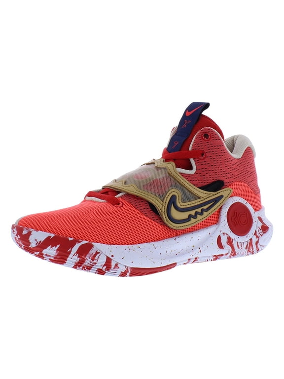 KD Trey 5 X Unisex Shoes Size 16, Color: University Red/Metallic Gold