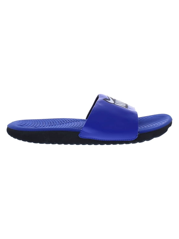 Kawa Slide Fun PS Boys Shoes Size 11, Color: Game Royal Heather/White/Black