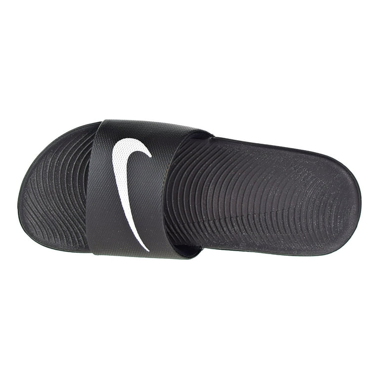 Nike kawa black and gold sliders best sale