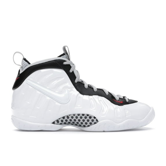 Nike Kid's Air Foamposite Pro White Black University Red Basketball Shoes, from StockX