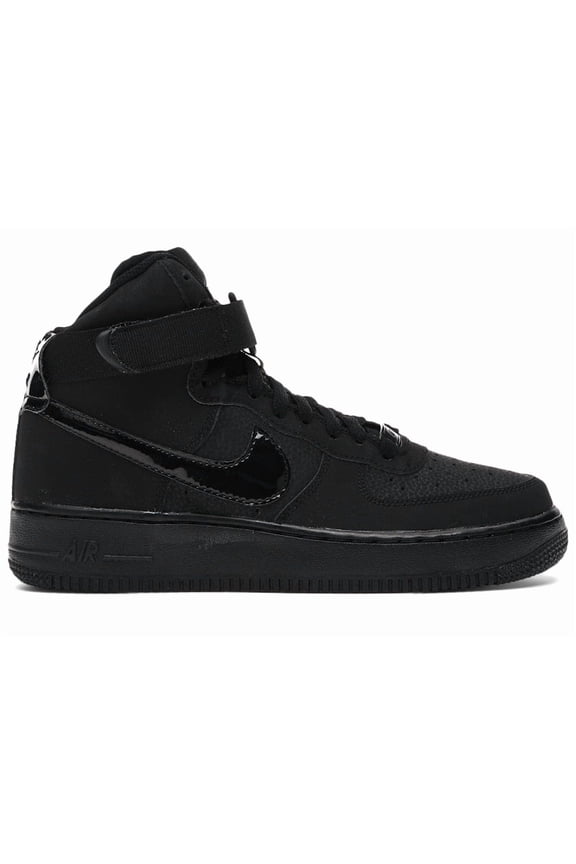 Kid's Air Force 1 High Triple Black Shoes, from StockX
