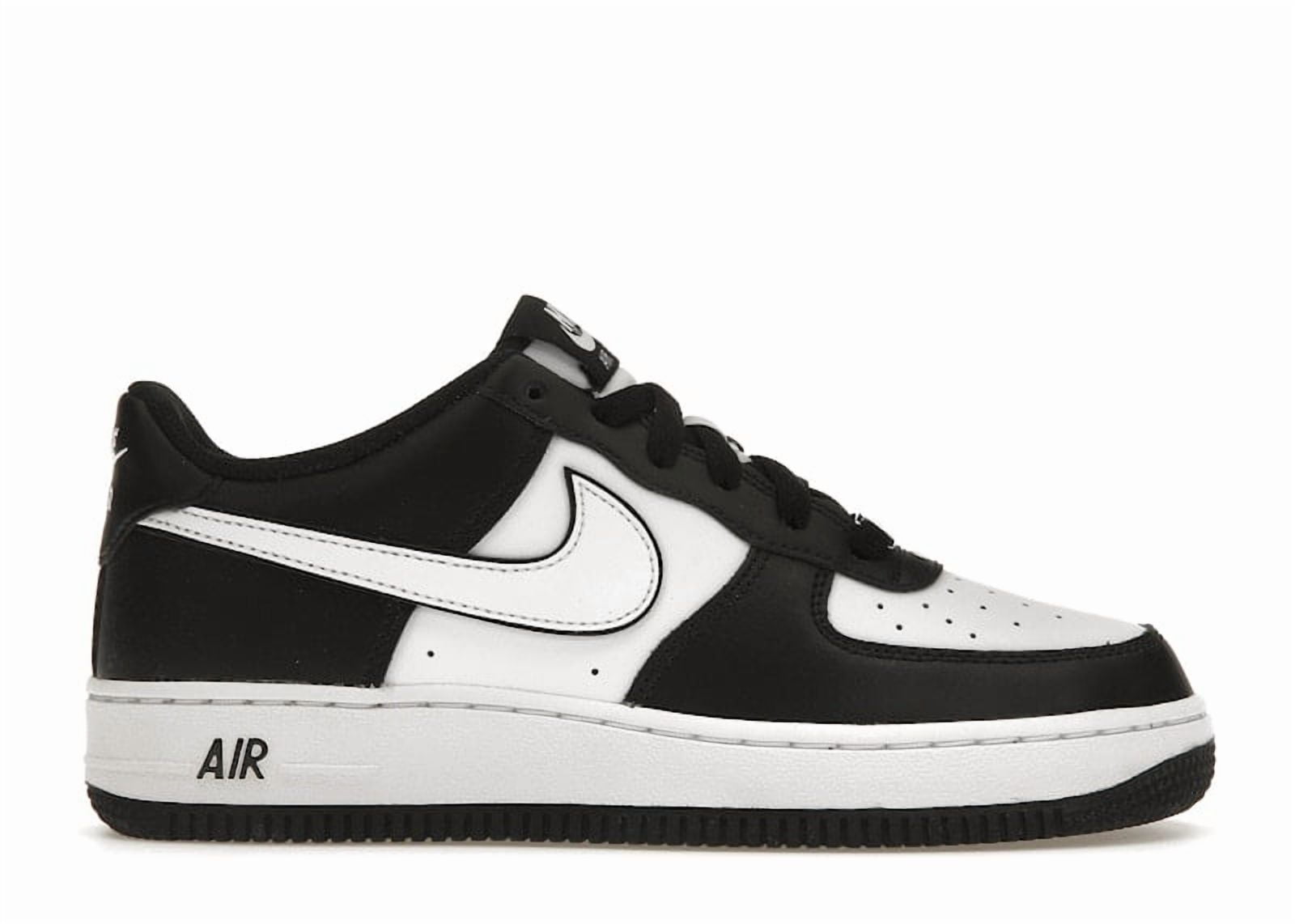 Nike Kid's Air Force 1 Low LV8 2 White Swoosh Panda Shoes, from StockX