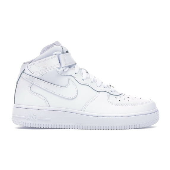 Nike Kid's Air Force 1 Mid White Shoes, from StockX