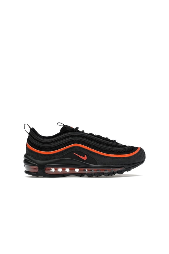 Kid's Air Max 97 Black Safety Orange Running Shoes, from StockX