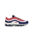thumbnail image 1 of Nike Kid's Air Max 97 White Red Royal Running Shoes, from StockX, 1 of 5