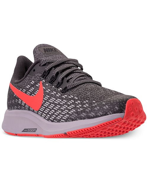 Nike Kid s Air Zoom Pegasus 35 Running Shoe Thunder Grey Crimson
