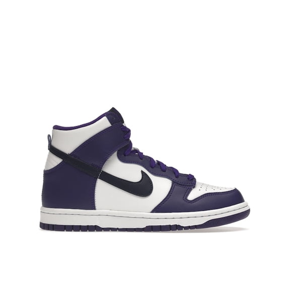 Nike Kid's Dunk High Electro Purple Midnight Navy Shoes, from StockX