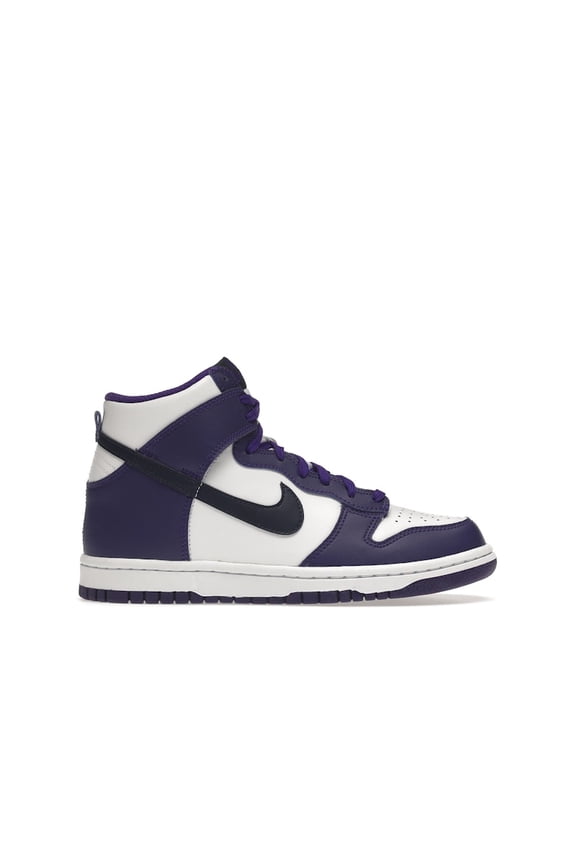 Kid's Dunk High Electro Purple Midnight Navy Shoes, from StockX