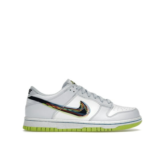 Nike Kid's Dunk Low 3D Swoosh Grey Shoes, from StockX