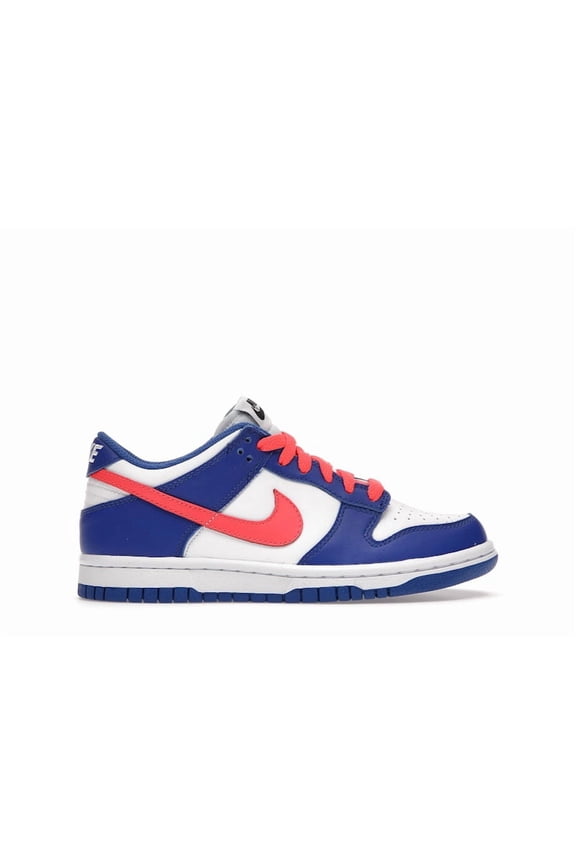 Kid's Dunk Low Bright Crimson Game Royal Shoes, from StockX