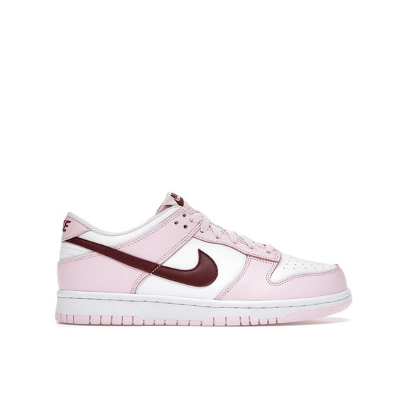 Nike Kid's Dunk Low Pink Foam Red White Shoes, from StockX