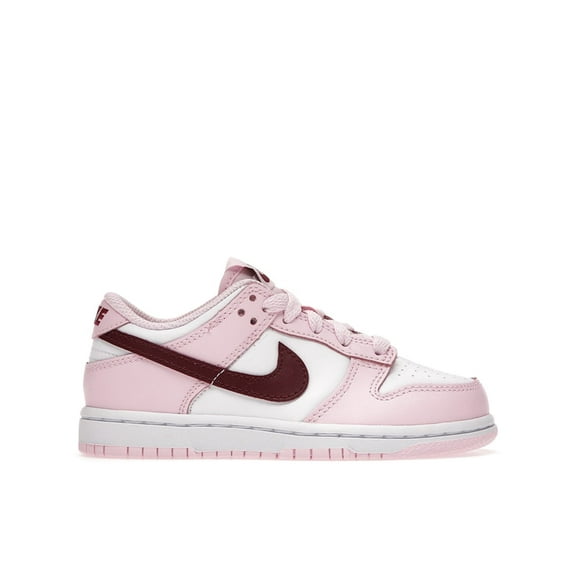 Nike Kid's Dunk Low Pink Red White Shoes, from StockX