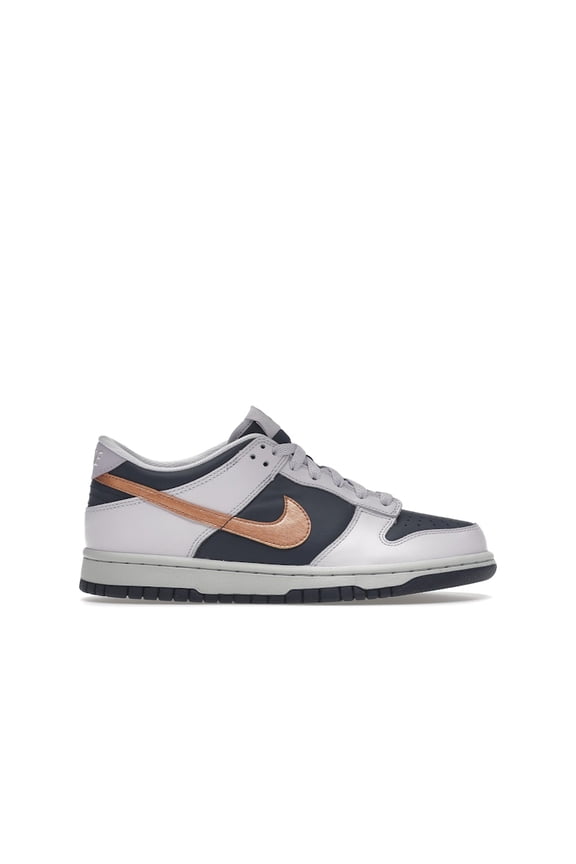 Kid's Dunk Low SE Copper Swoosh Shoes, from StockX