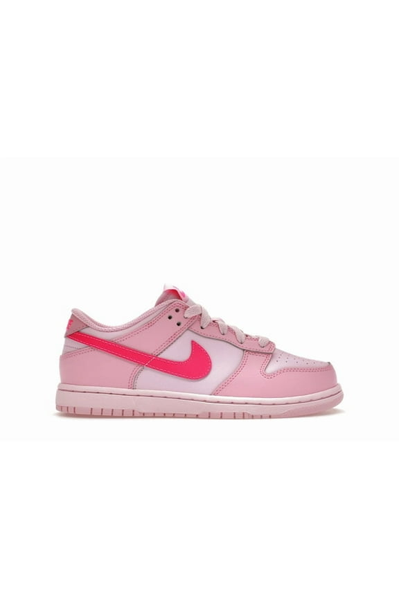 Kid's Dunk Low Triple Pink Shoes, from StockX