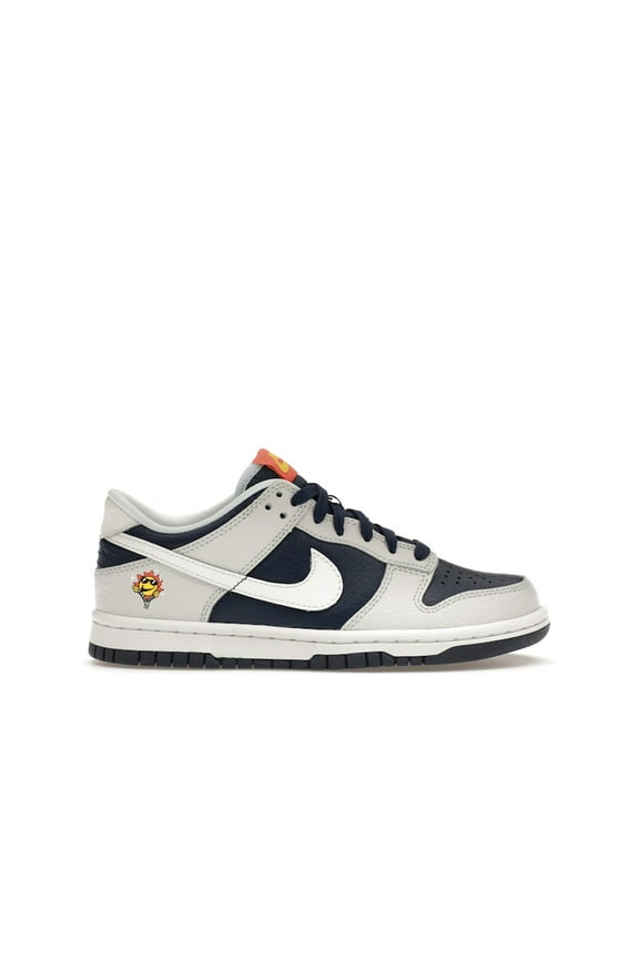 Kid's Dunk Low UV Reactive Photon Dust Midnight Navy Shoes, from StockX