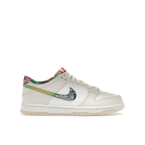 Nike Kid's Dunk Low White Multi-Color Paisley Shoes, from StockX