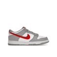 thumbnail image 1 of Nike Kid's Dunk Low White Wolf Grey University Red Shoes, from StockX, 1 of 5