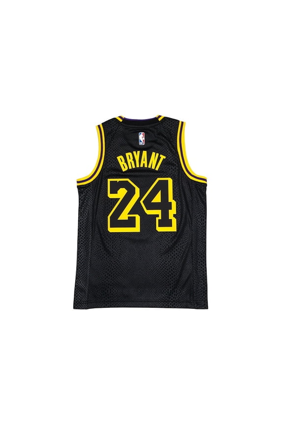 Kid's Kids Los Angeles Lakers Kobe Bryant Black Mamba Swingman Jersey Black/Gold, from StockX