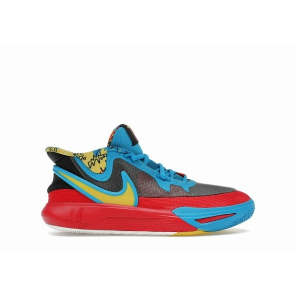 Nike Kid's Kyrie 8 GO SE Black Blue Tour Yellow Basketball Shoes, from StockX