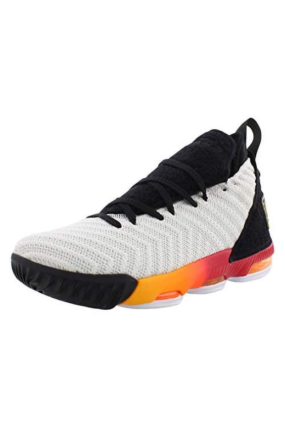 Kid's Lebron XVI (GS) Basketball Shoes (5.5 Big Kid, White/Laser Orange)