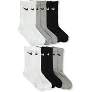 Nike Kids Nylon Cushioned Crew Socks, Multicolor 6 Pack