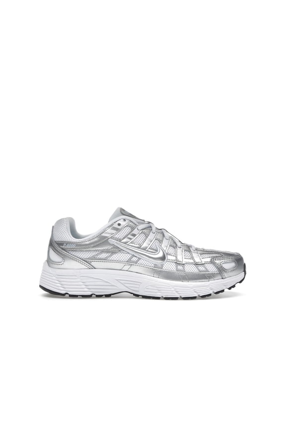 Kid's P-6000 White Metallic Silver Shoes, from StockX