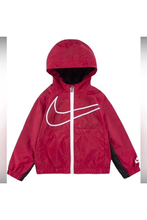 Kids' 12M Rush Pink Velboa Windbreaker Jacket for Girls – Hooded, Full Zip, Lightweight, Casual, Activewear, Spring/Fall