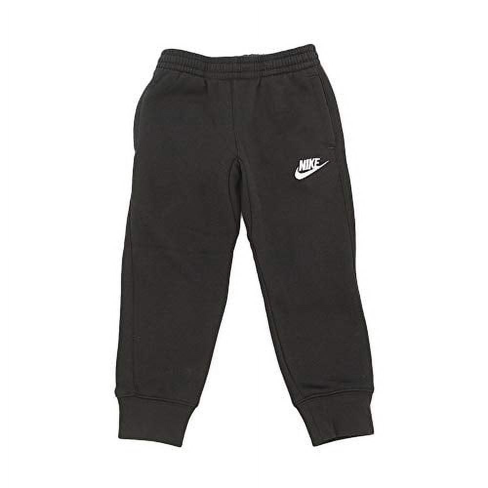 Nike Kids Boy\'s Club Fleece Rib Cuff Pants (Little Kids) Black 7 Little  Kids