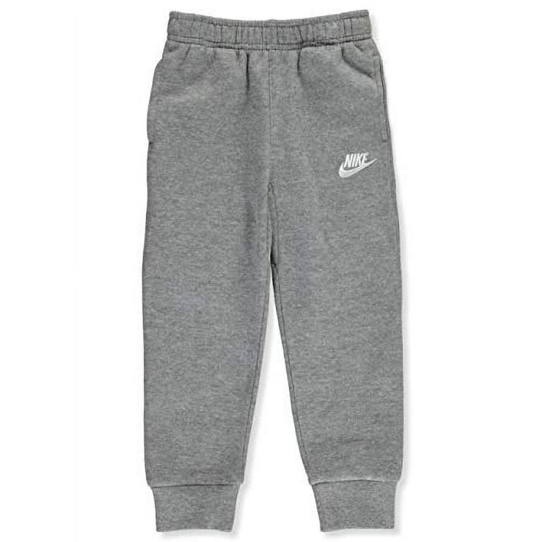 Nike Kids Boy\'s Club Fleece Rib Cuff Pants (Little Kids) Carbon Heather 5  Little Kids