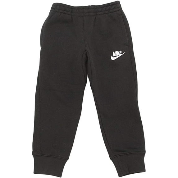 Nike Kids Boys Club Fleece Rib Cuff Pants Little Kids 3T Black