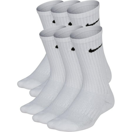 Nike Kids' Cushioned Cotton Training Socks, 6 Pack