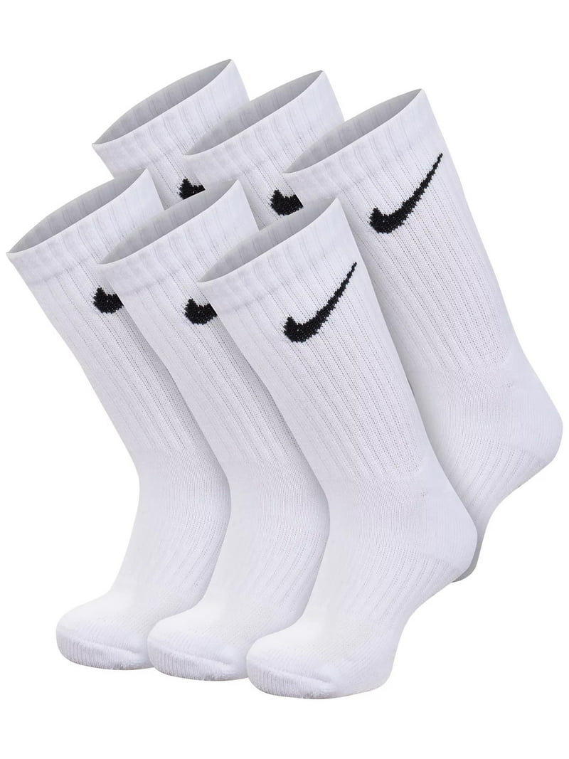 Nike Kids Everyday Cushioned Crew Socks 6-Pack (XS X-Small 5-7