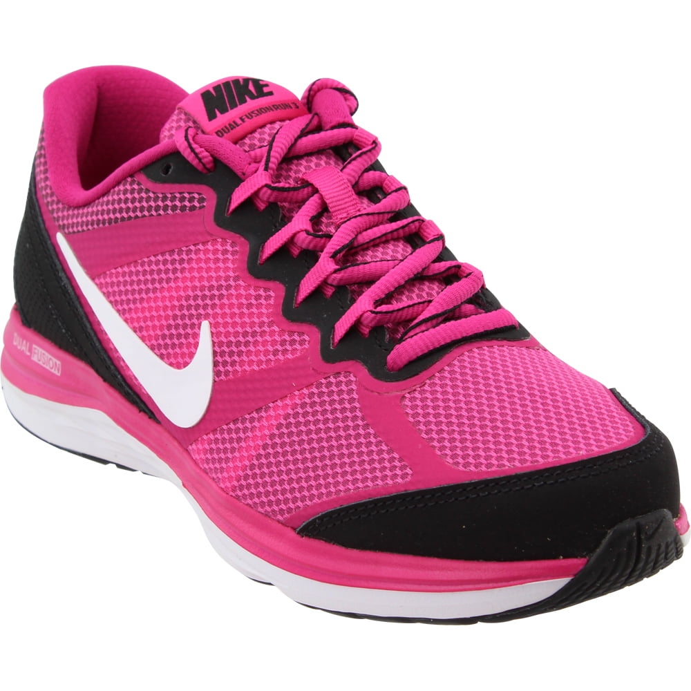 Nike Kids Girls Dual Fusion Run 3 Running Sneakers Athletic Shoes ...