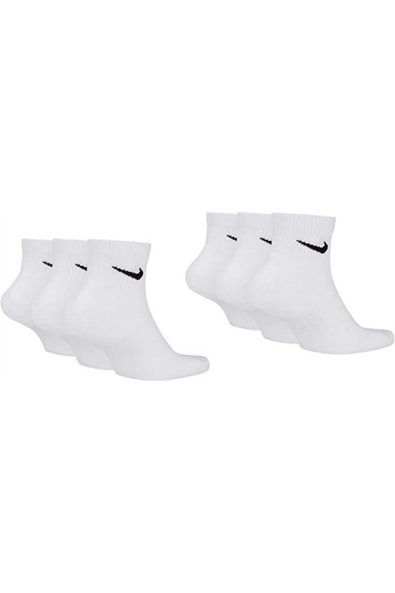 Kids Lightweight Ankle Training Socks 6-Pack Shoe Size 10C-3Y/5-7