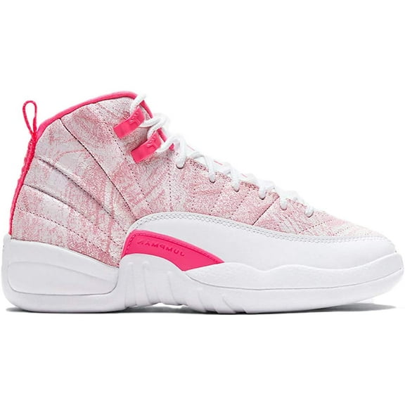 Nike Kids Shoes AJ 12 Retro 4.5 Big Kid White/Arctic Punch/Hyper Pink