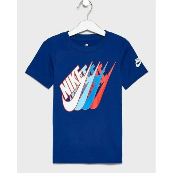 Nike Kids Short Sleeve Indigo Force Graphic T-Shirt (Little Kids) Dark Blue