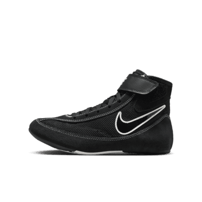 Nike SpeedSweep 7 Big Kids' Wrestling Shoes Color: Black/White/Black Size: 3.5Y