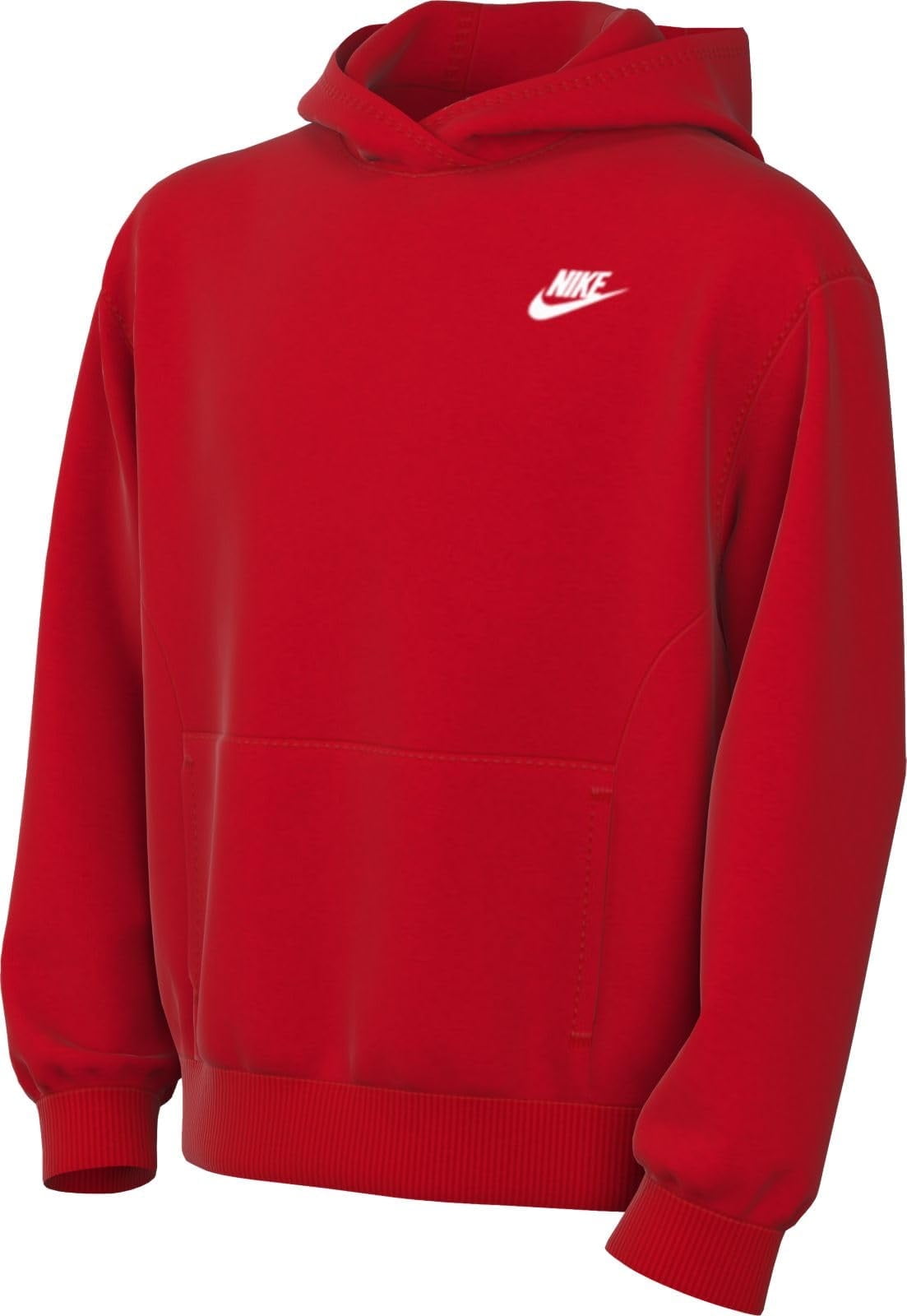 nike sportswear club fleece pullover hoodie red