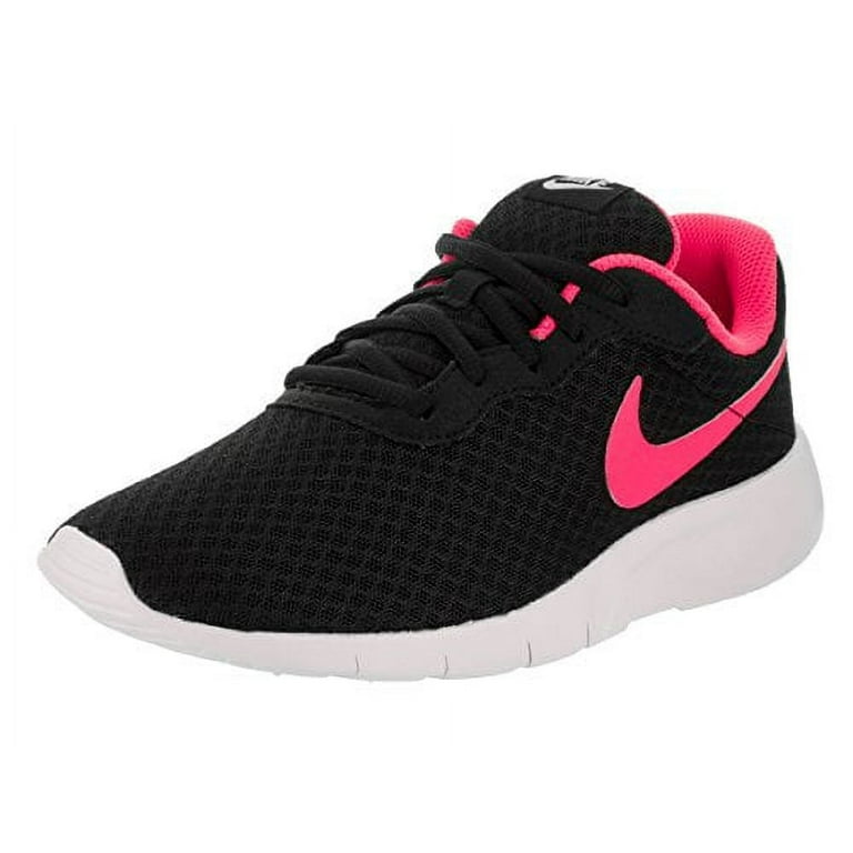 Nike Kids Tanjun (GS) Black/Hyper Pink White Running Shoe 4 Kids US