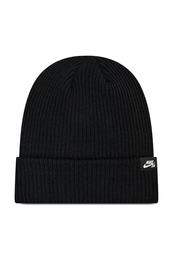 Knit Hat Beanie Cap Logo Black, Unisex