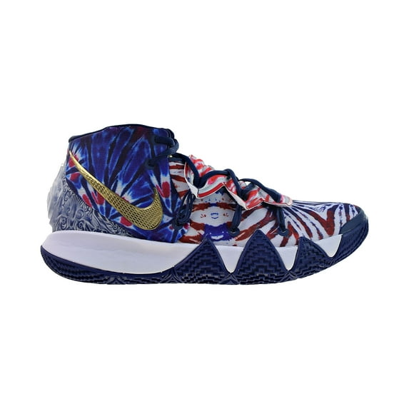 Nike Kybrid S2 "Tie-Dye USA" Basketball Men's Shoes Blue-Metallic Gold cq9323-400