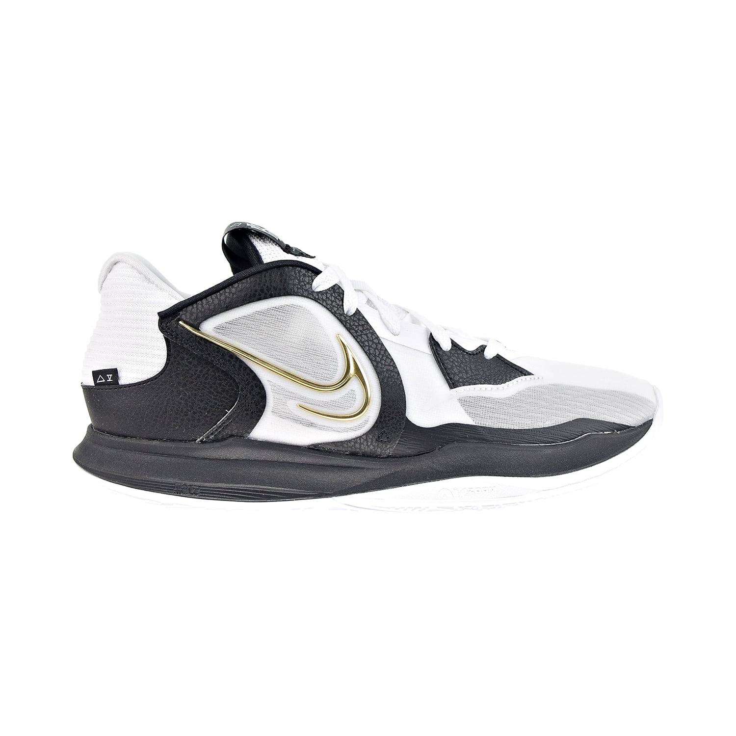 Nike Kyrie Low 5 Men\'s Size 9.5 White Black Shoes Sneakers Athletic DJ6012-101 Nike Kyrie Low 5 Mens Size 9.5 Black White Gold Basketball  main image 4
