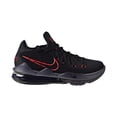 thumbnail image 1 of Nike LeBron 17 Low “Bred” Men's Shoes Black-University Red-Dark Grey cd5007-001, 1 of 6