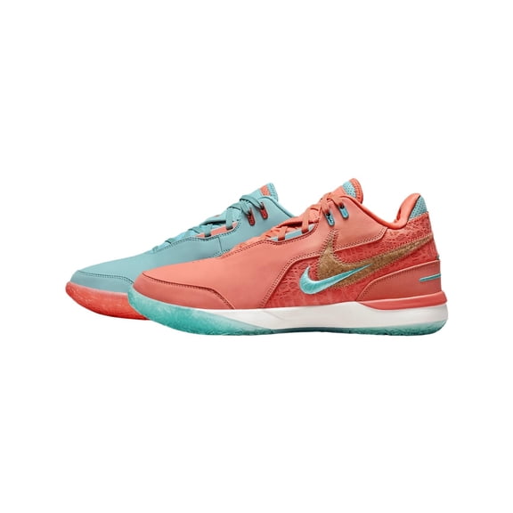 Lebron NXXT Gen AMPD Basketball Shoes FJ1566-401, Mineral Blue/Sail/Light Wild Mango Size 9