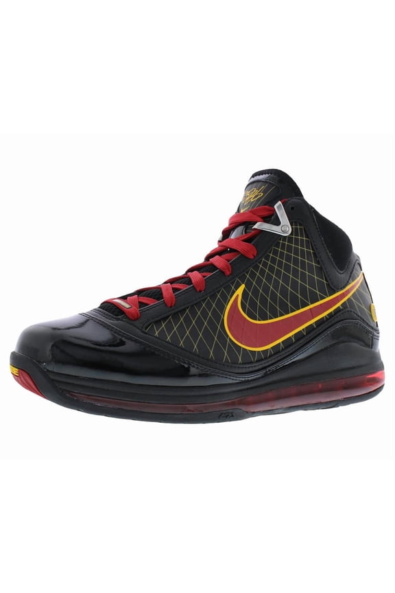 Lebron VII QS Unisex Shoes Size 9, Color: Black/Varsity Red