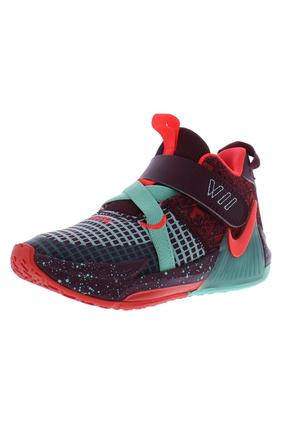 Lebron Witness VII SE PS Boys Shoes Size 11, Color: Night Maroon/Bright Crimson