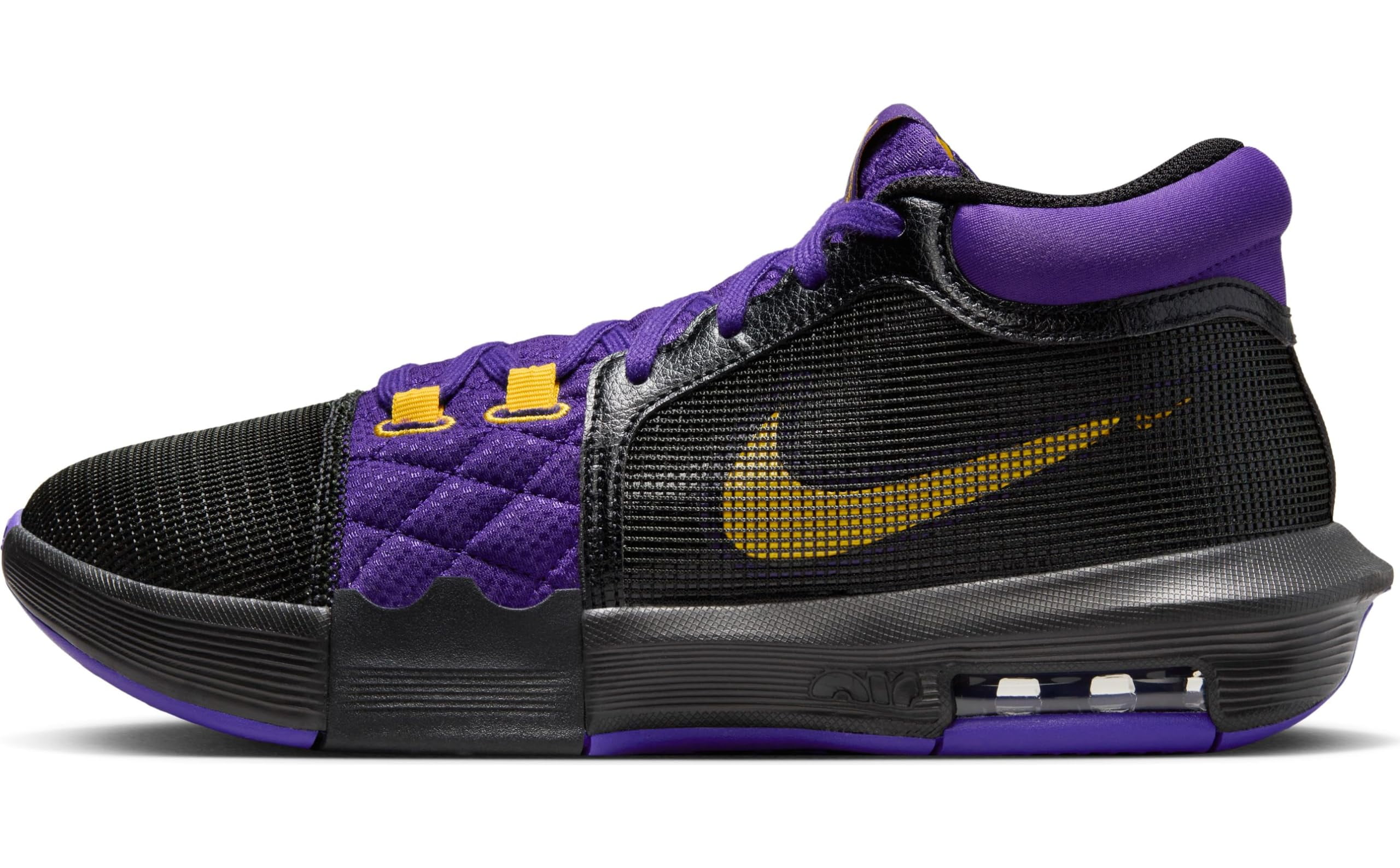 nike lebron purple and gold
